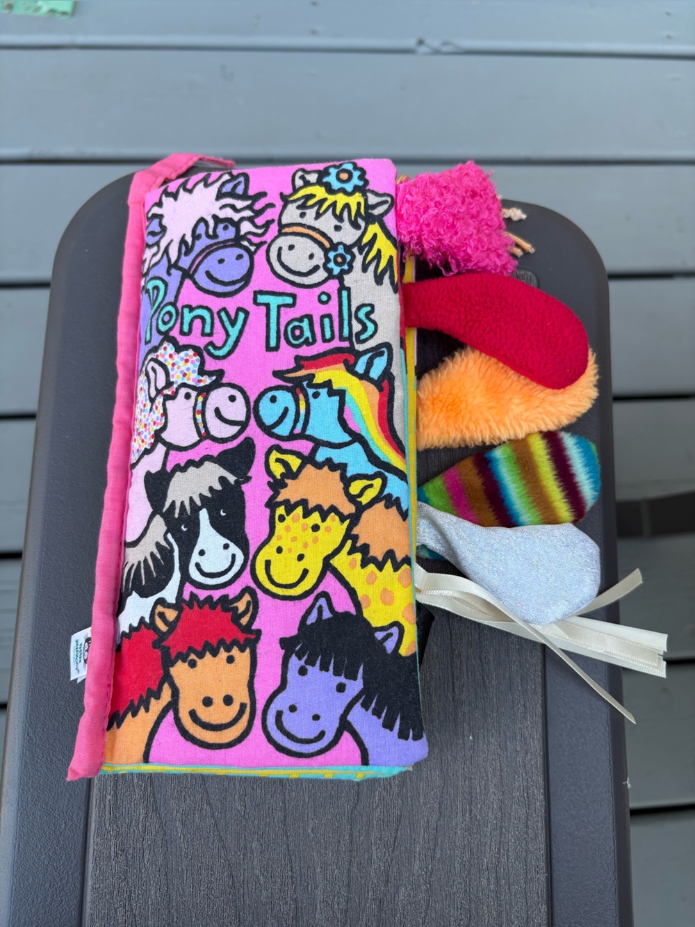 Little Jellycat Pony Tails Crinkly Book